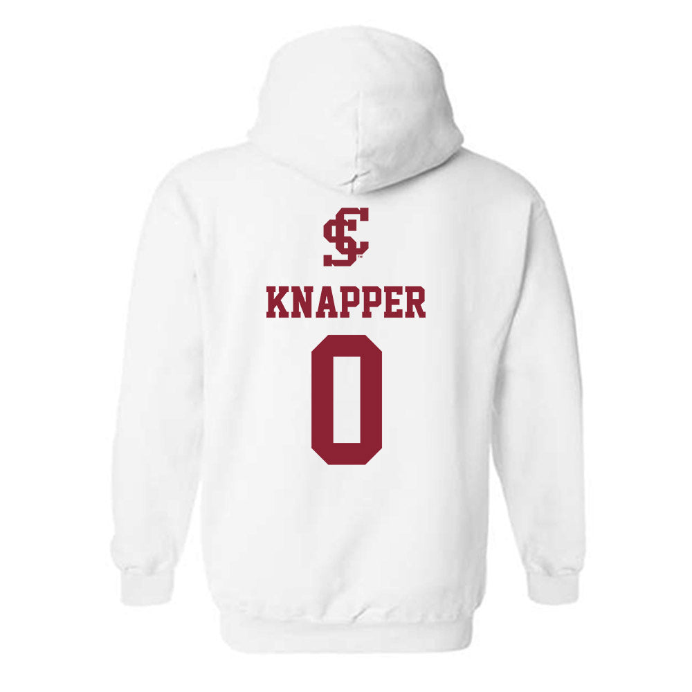 SCU - NCAA Men's Basketball : Brenton Knapper - Hooded Sweatshirt Classic Shersey