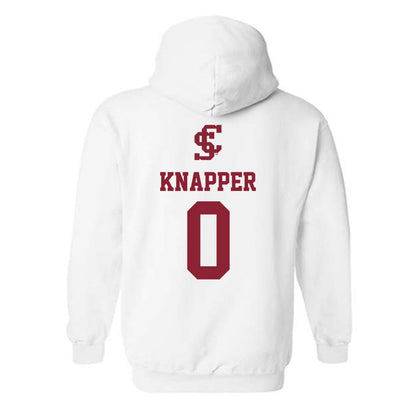 SCU - NCAA Men's Basketball : Brenton Knapper - Hooded Sweatshirt Classic Shersey