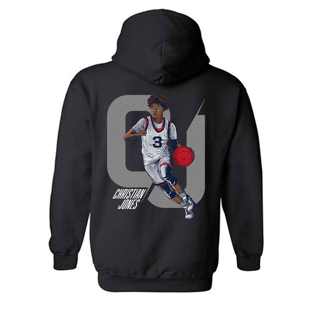 Hillcrest Prep - Basketball : Christian Jones - Hooded Sweatshirt Classic Shersey