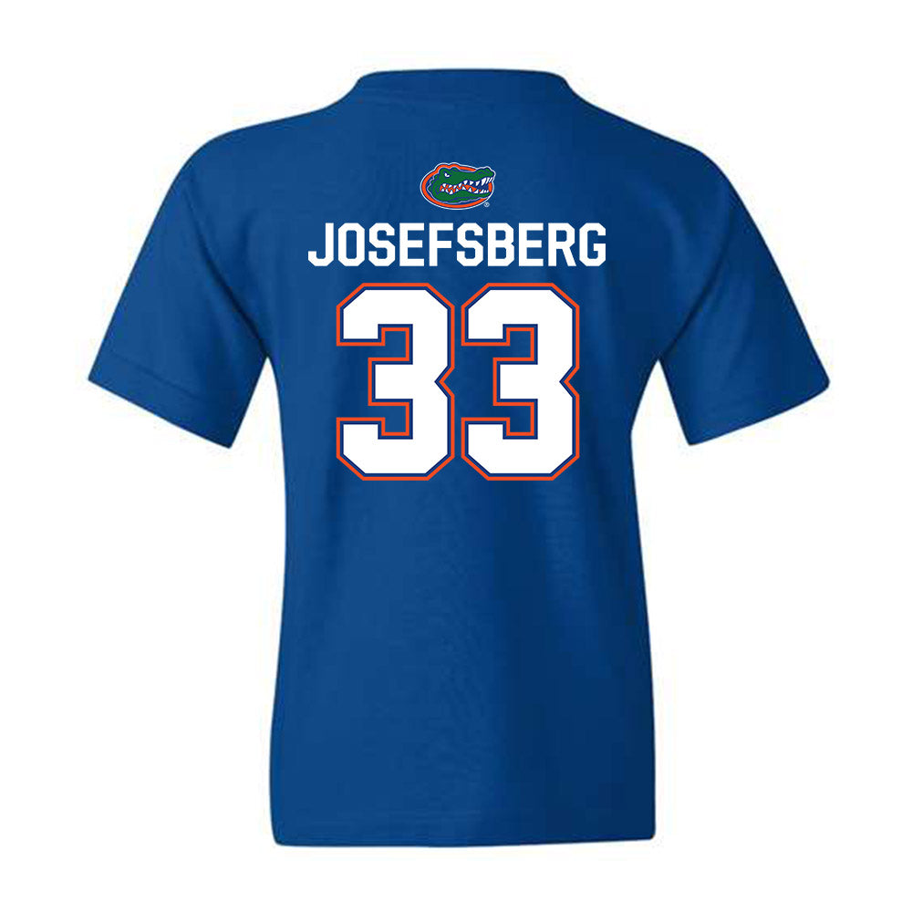 Florida - NCAA Men's Basketball : Cooper Josefsberg - Youth T-Shirt Sports Shersey