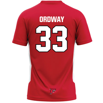 Fairfield - NCAA Men's Lacrosse : Trey Ordway - Lacrosse Jersey Red