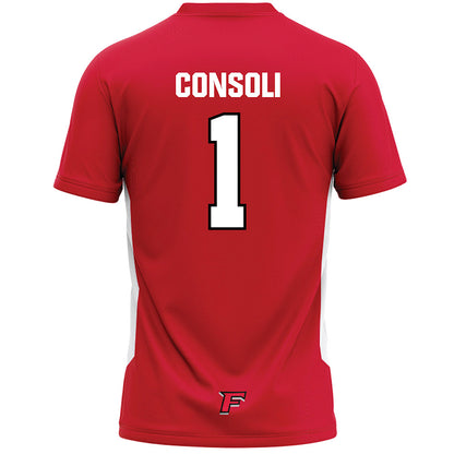 Fairfield - NCAA Men's Lacrosse : Will Consoli - Lacrosse Jersey Red