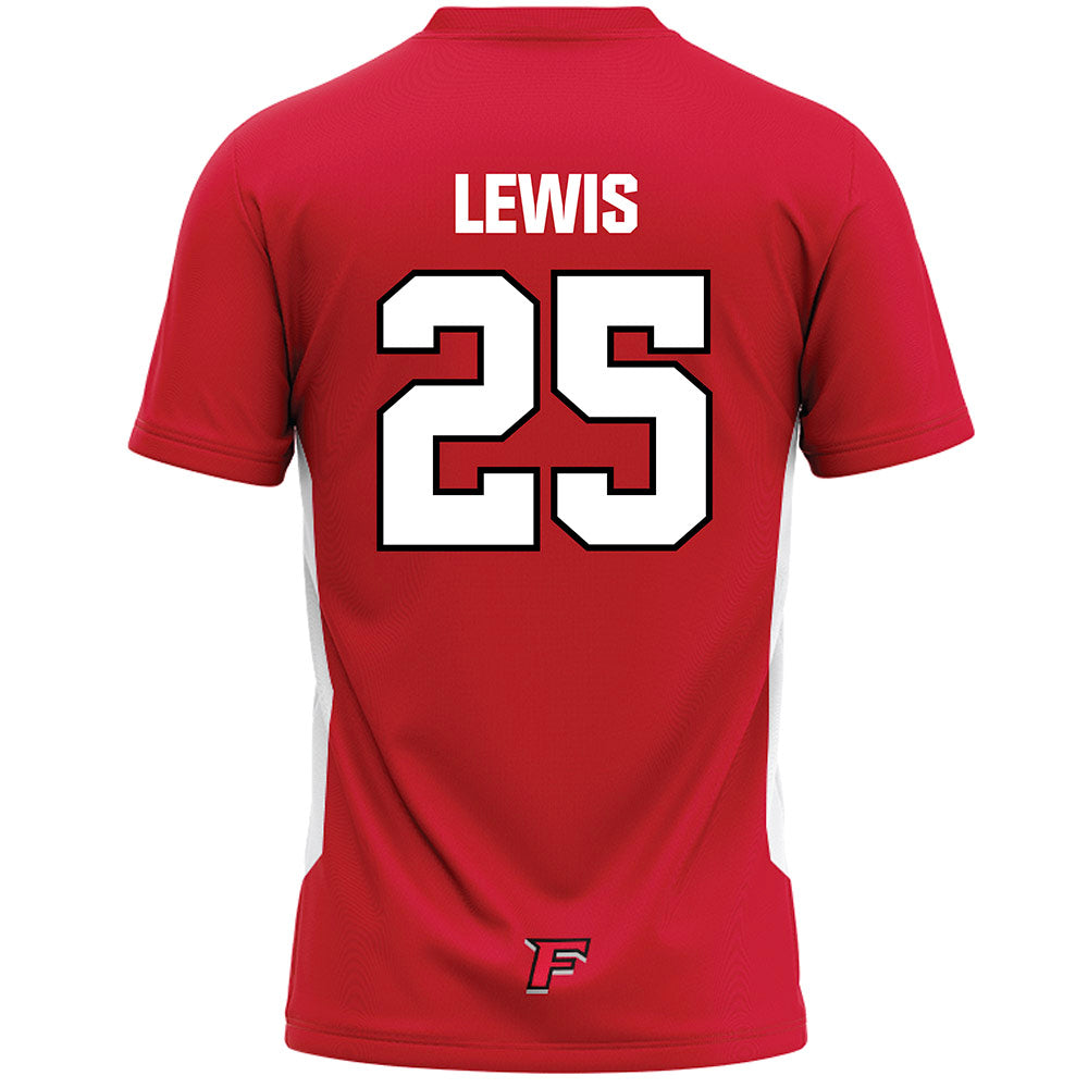 Fairfield - NCAA Men's Lacrosse : Jonathan Lewis - Lacrosse Jersey Red