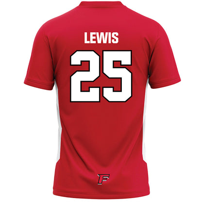 Fairfield - NCAA Men's Lacrosse : Jonathan Lewis - Lacrosse Jersey Red