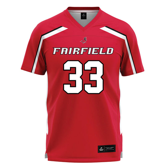 Fairfield - NCAA Men's Lacrosse : Trey Ordway - Lacrosse Jersey Red