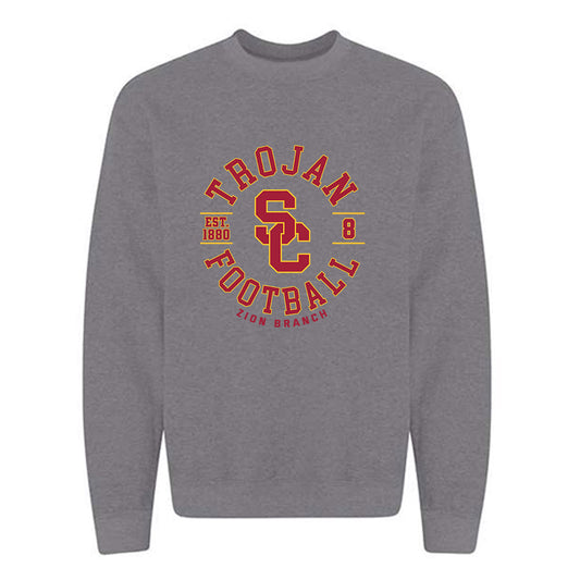 USC - NCAA Football : Zion Branch - Crewneck Sweatshirt Classic Fashion Shersey