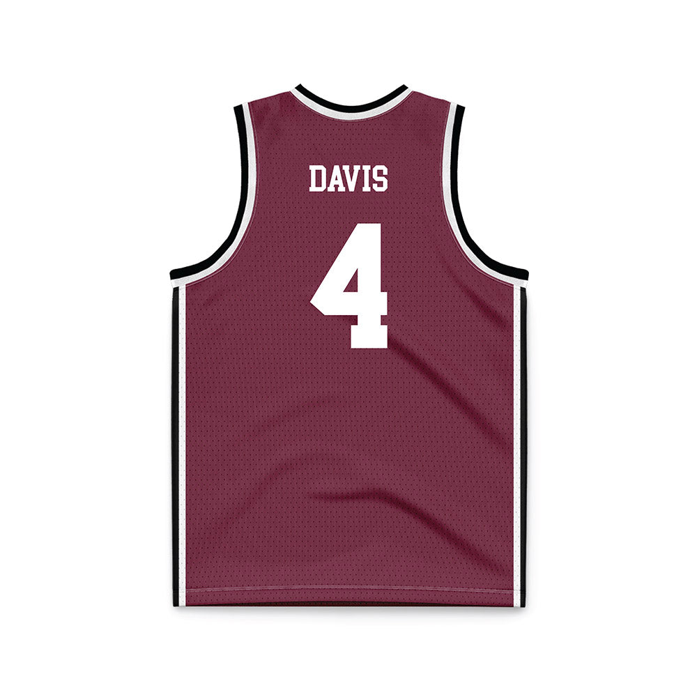 Fordham - NCAA Women's Basketball : Taya Davis - Basketball Jersey Maroon