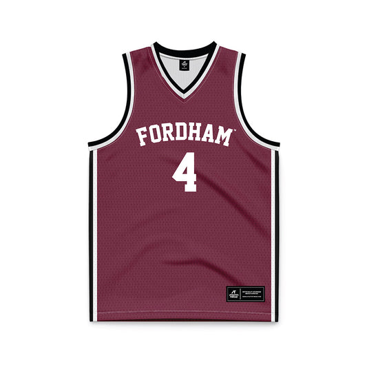 Fordham - NCAA Women's Basketball : Taya Davis - Basketball Jersey Maroon