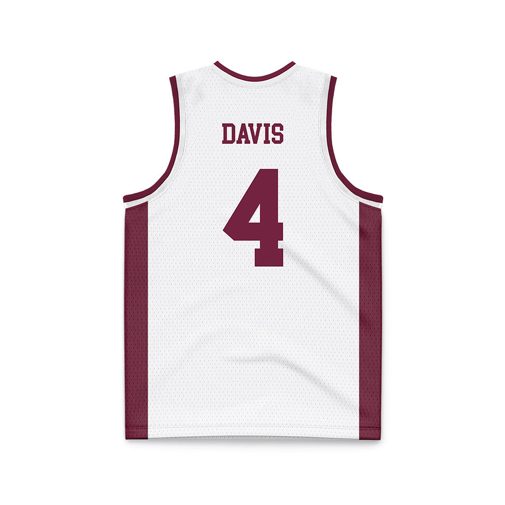 Fordham - NCAA Women's Basketball : Taya Davis - Basketball Jersey White