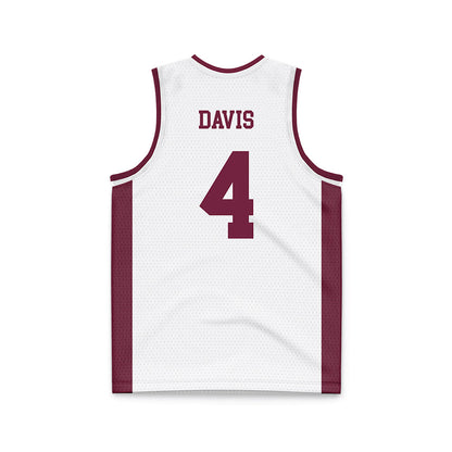 Fordham - NCAA Women's Basketball : Taya Davis - Basketball Jersey White