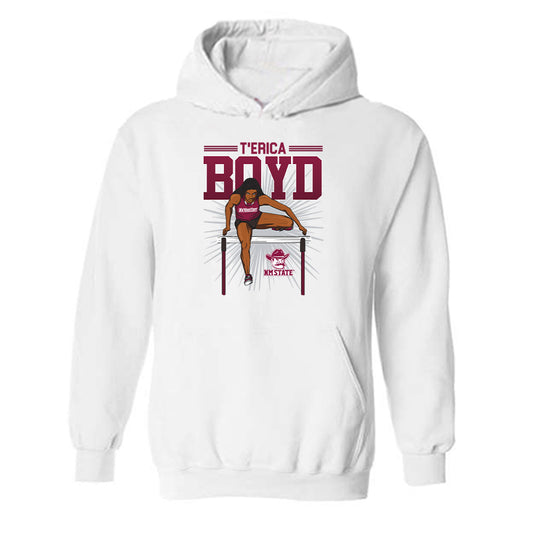 NMSU - NCAA Women's Track & Field : T'Erica Boyd - Hooded Sweatshirt Individual Caricature