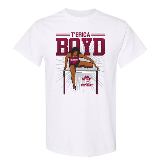 NMSU - NCAA Women's Track & Field : T'Erica Boyd - T-Shirt Individual Caricature