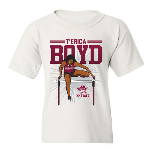 NMSU - NCAA Women's Track & Field : T'Erica Boyd - Youth T-Shirt Individual Caricature