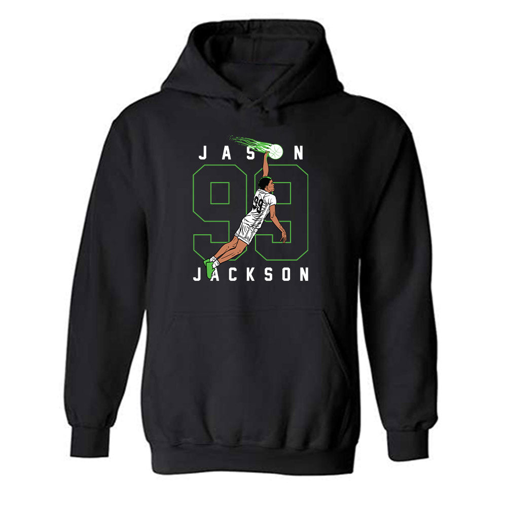 Jason Jackson - Black Individual Caricature Hooded Sweatshirt