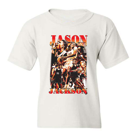 Jason Jackson - White Individual Caricature Youth T-shirt