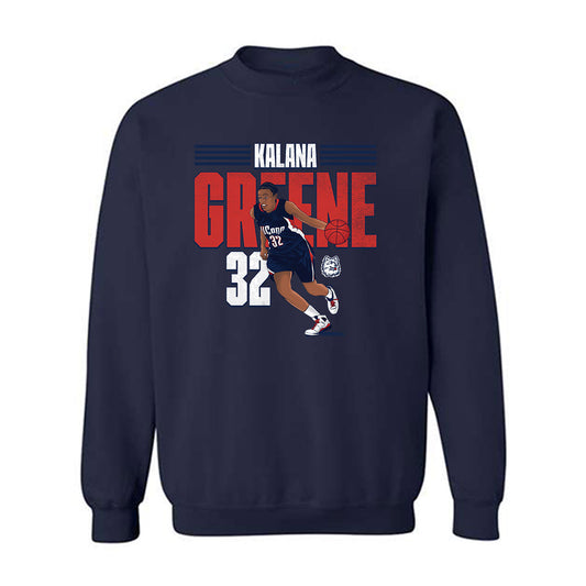 UConn - Women's Basketball Legends : Kalana Greene - Crewneck Sweatshirt Individual Caricature