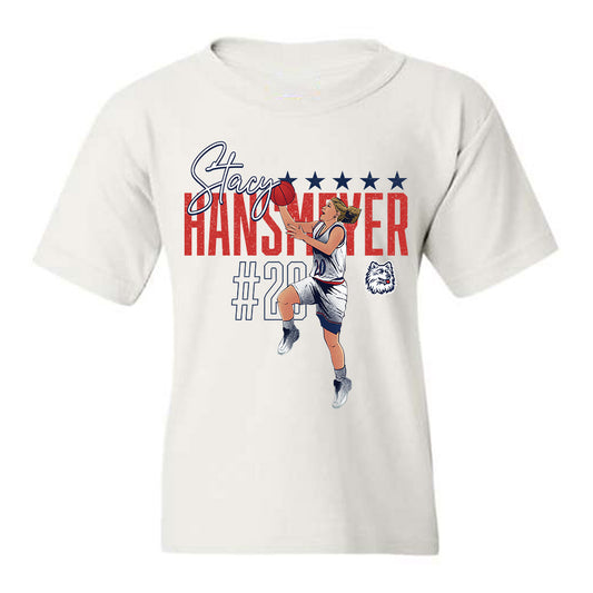 UConn - Women's Basketball Legends : Stacy Hansmeyer - Youth T-Shirt Individual Caricature