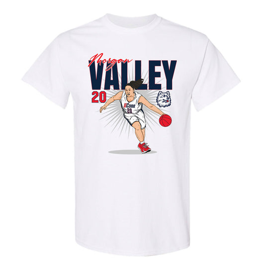 UConn - Women's Basketball Legends : Morgan Valley - T-Shirt Individual Caricature