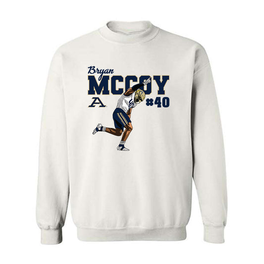 Akron - NCAA Football : Bryan McCoy - Crewneck Sweatshirt Player Illustration