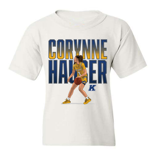 Kent State - NCAA Women's Basketball : Corynne Hauser - Youth T-Shirt Individual Caricature