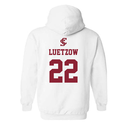 SCU - NCAA Baseball : Johnny Luetzow - Hooded Sweatshirt Classic Shersey