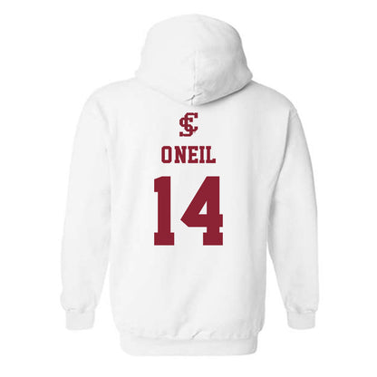 SCU - NCAA Men's Basketball : Johnny O'Neil - Hooded Sweatshirt Classic Shersey