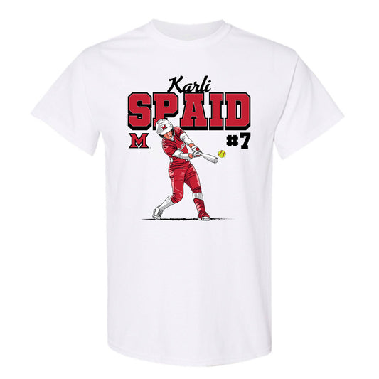 Miami of Ohio - Softball Alumni : Karli Spaid - T-Shirt Individual Caricature