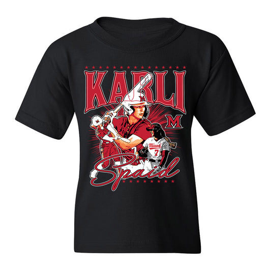 Miami of Ohio - Softball Alumni : Karli Spaid - Youth T-Shirt Player Illustration