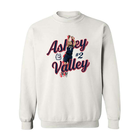 UConn - Women's Basketball Legends : Ashley Valley - Crewneck Sweatshirt Individual Caricature