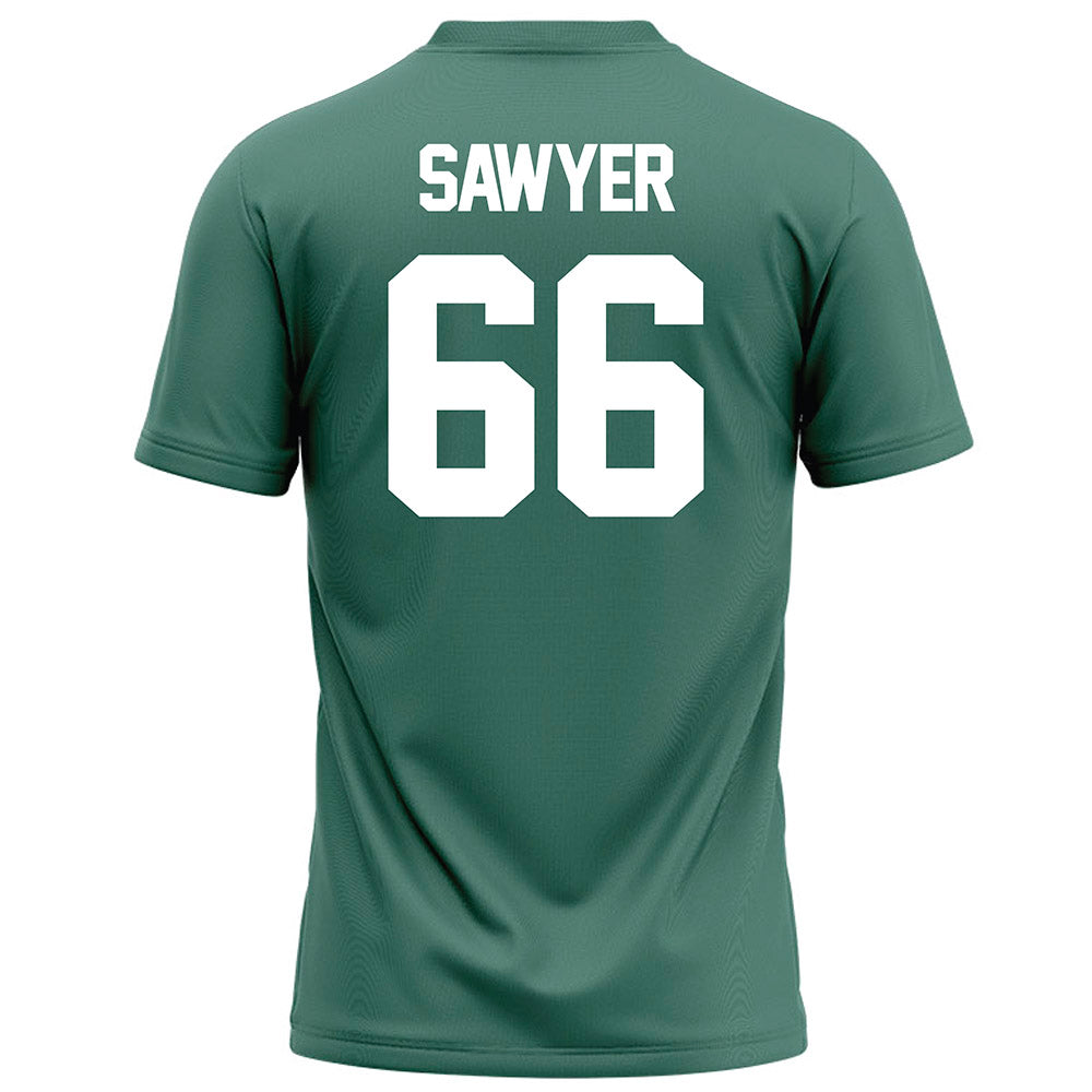 OKBU - NCAA Football : Andrew Sawyer - Football Jersey Green