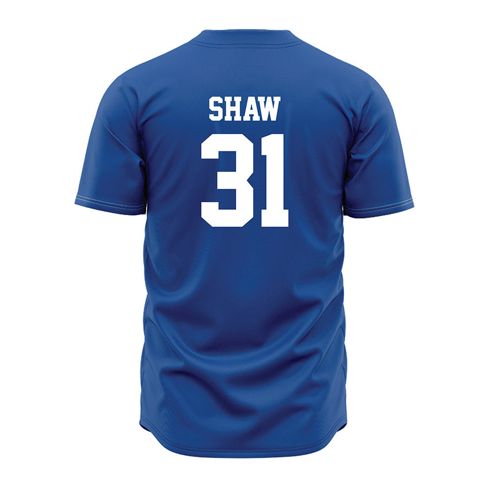 MTSU - NCAA Baseball : Walker Shaw - Baseball Jersey Royal
