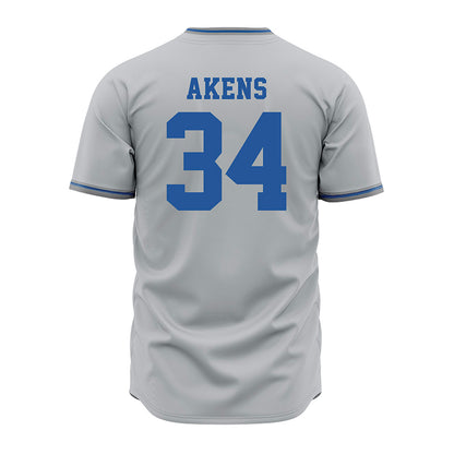 MTSU - NCAA Baseball : Ollie Akens - Baseball Jersey Grey