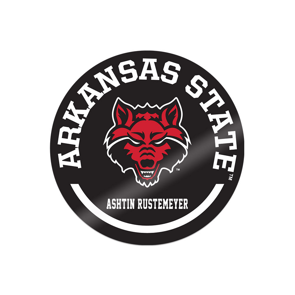 Arkansas State - NCAA Football : Ashtin Rustemeyer - Sticker