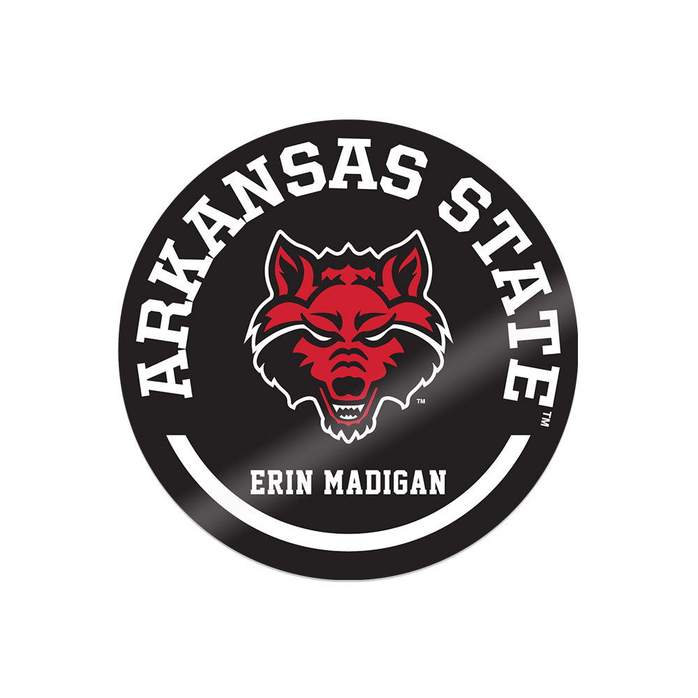 Arkansas State - NCAA Women's Volleyball : Erin Madigan - Sticker Sticker