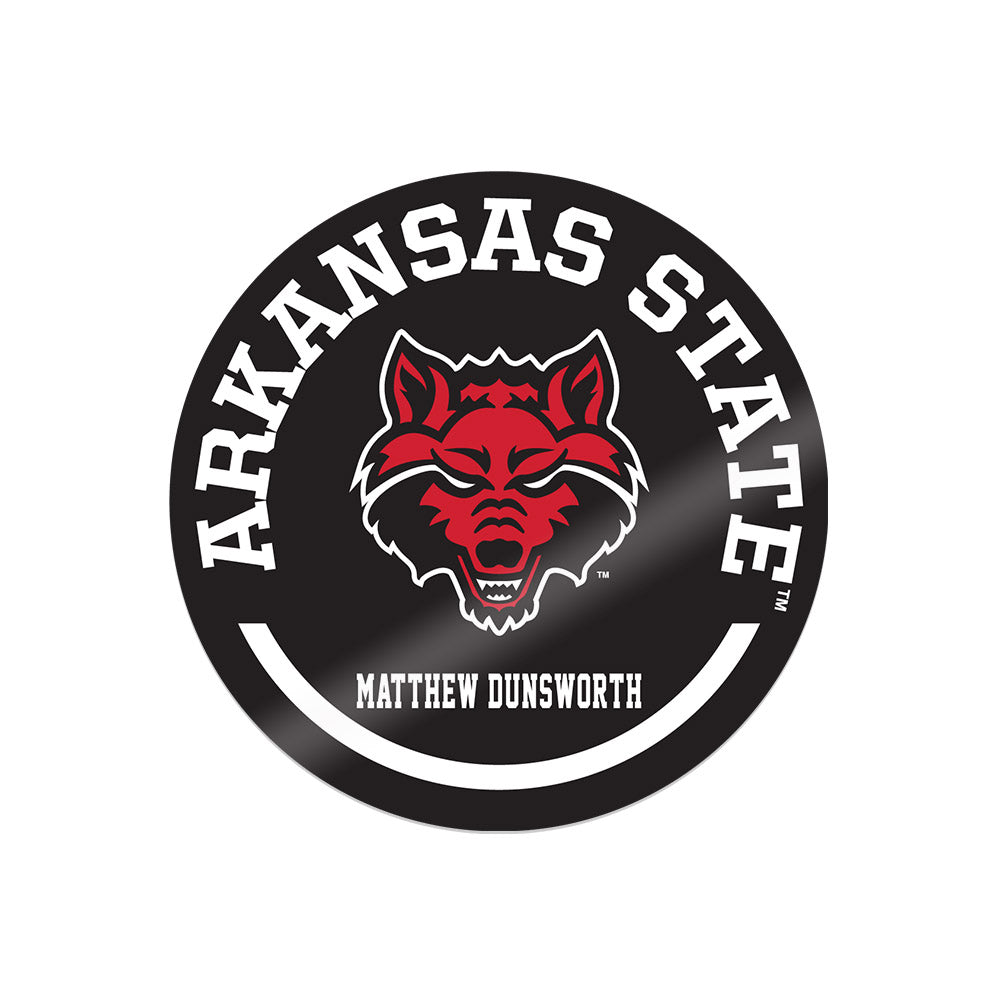 Arkansas State - NCAA Men's Track & Field : Matthew Dunsworth - Sticker Sticker