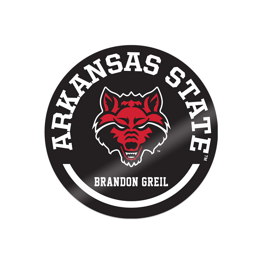 Arkansas State - NCAA Football : Brandon Greil - Sticker