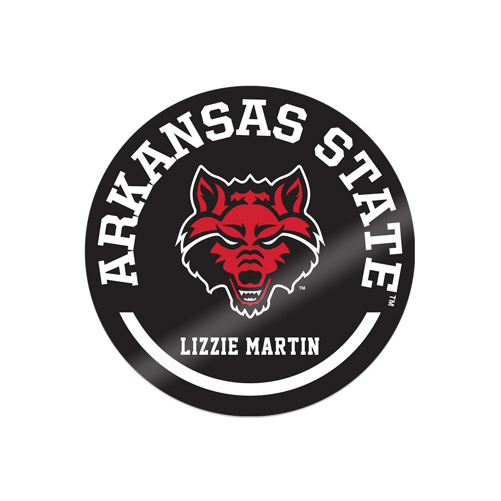Arkansas State - NCAA Women's Track & Field : Lizzie Martin - Sticker Sticker