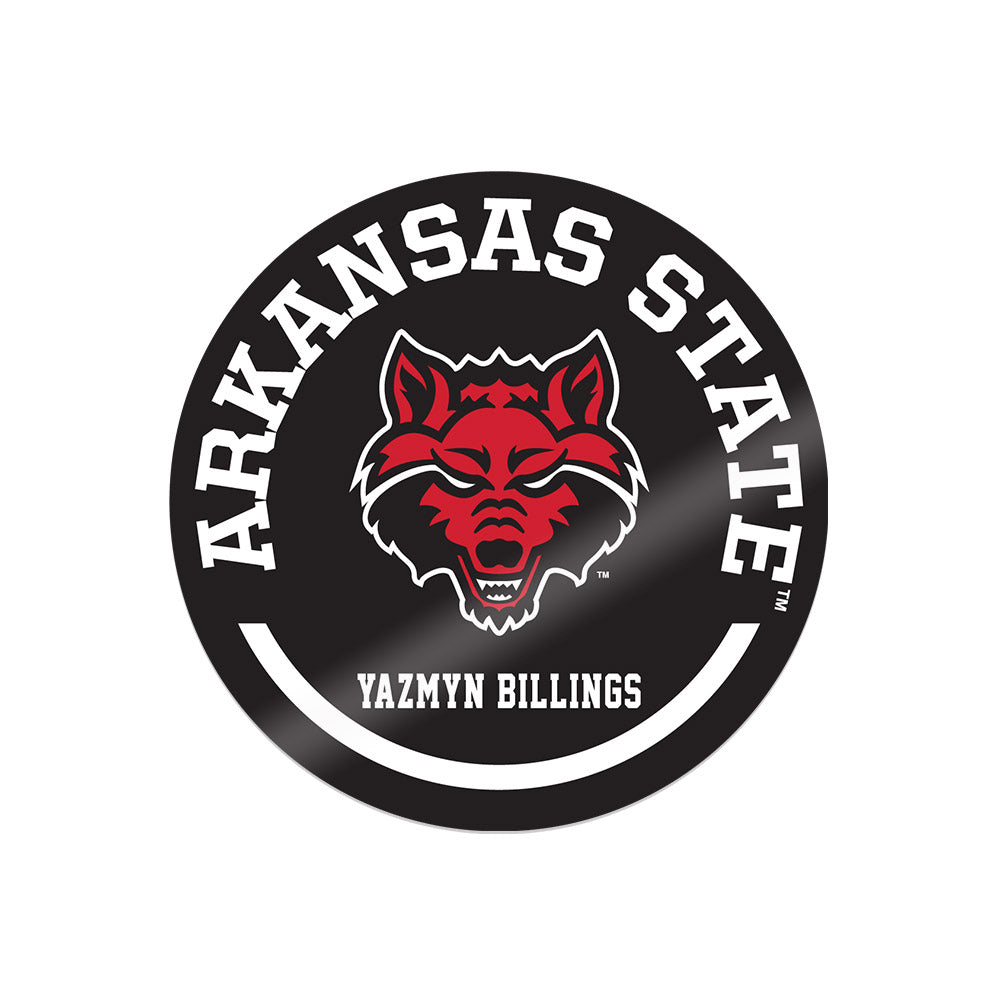 Arkansas State - NCAA Women's Volleyball : Yazmyn Billings - Sticker Sticker