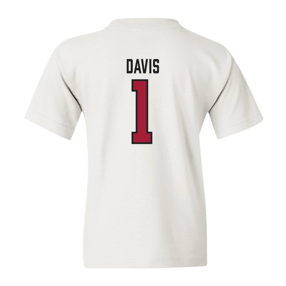 Alabama - Men's Basketball Alumni : Chuck Davis - Youth T-Shirt Sports Shersey