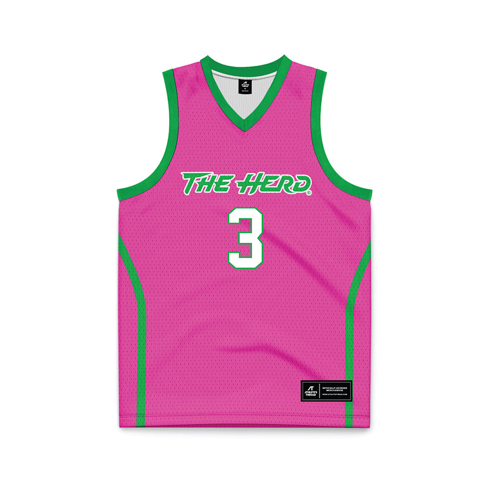 Marshall - NCAA Women's Basketball : Cairah Mays - Basketball Jersey Pink