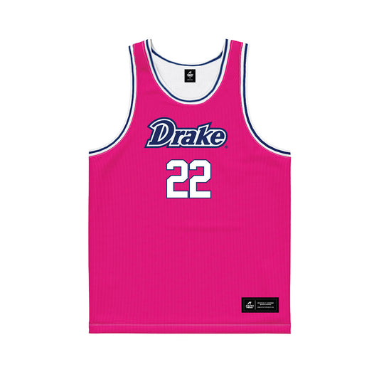 Drake - NCAA Women's Basketball : Brooklin Dailey - Basketball Jersey Pink
