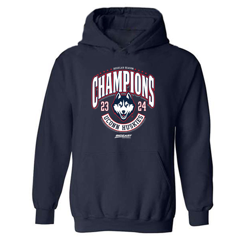 UConn - NCAA Men's Basketball : Big East Champs - Hooded Sweatshirt Roster Shirt
