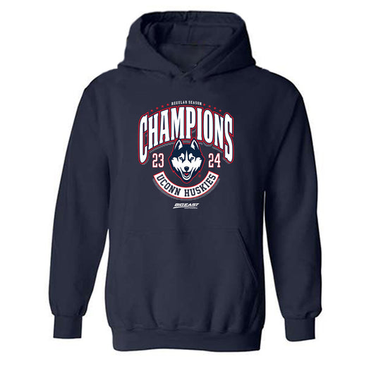 UConn - NCAA Men's Basketball : Big East Champs - Hooded Sweatshirt Roster Shirt