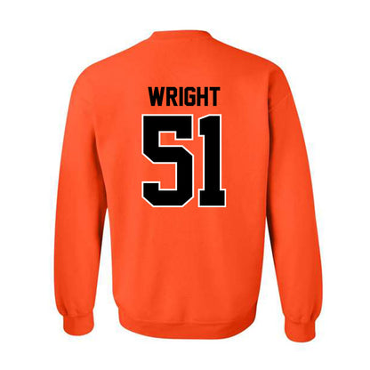Oklahoma State - NCAA Men's Basketball : John-Michael Wright - Crewneck Sweatshirt Classic Shersey