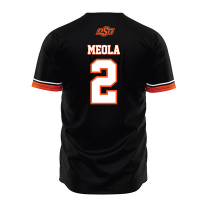 Oklahoma State - NCAA Baseball : Aidan Meola - Baseball Jersey Black