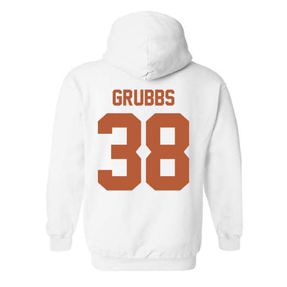 Texas - NCAA Baseball : Max Grubbs - Hooded Sweatshirt Sports Shersey