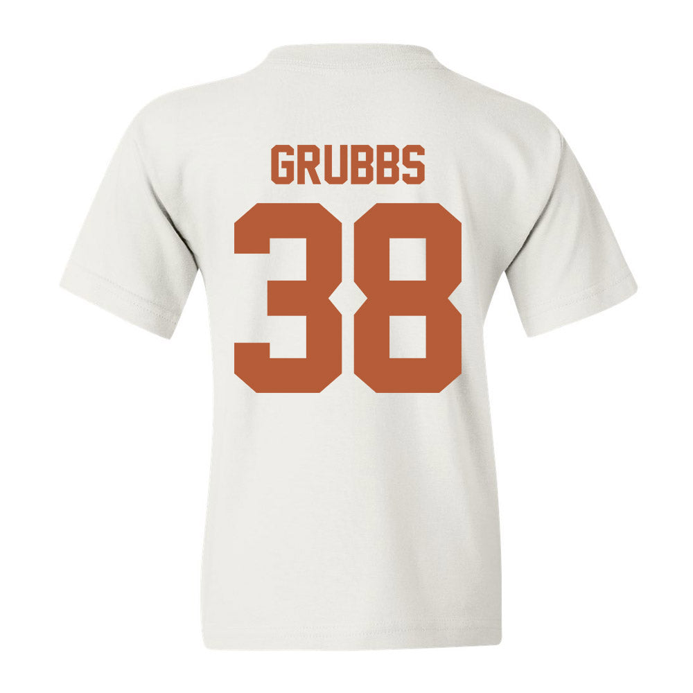 Texas - NCAA Baseball : Max Grubbs - Youth T-Shirt Sports Shersey
