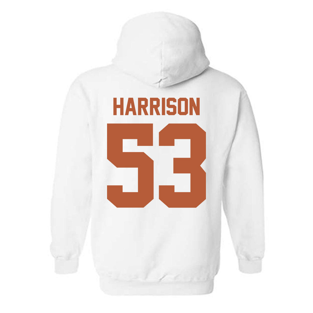 Texas - NCAA Baseball : Luke Harrison - Hooded Sweatshirt Sports Shersey