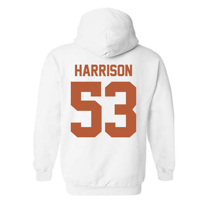 Texas - NCAA Baseball : Luke Harrison - Hooded Sweatshirt Sports Shersey