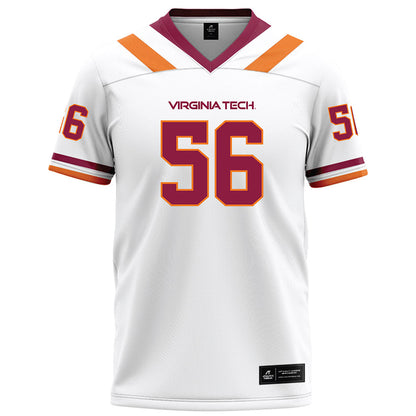 Virginia Tech - NCAA Football : Layth Ghannam - Football Jersey White